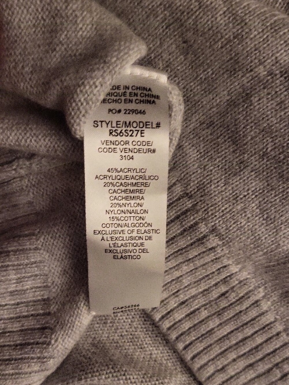 NWT, Splendid Heather Gray Crewneck Sweater, SIZE XL - Picture 5 of 6